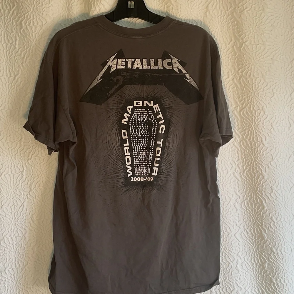 Metallica death magnetic 2008-09 tour shirt - Picture 2 of 2